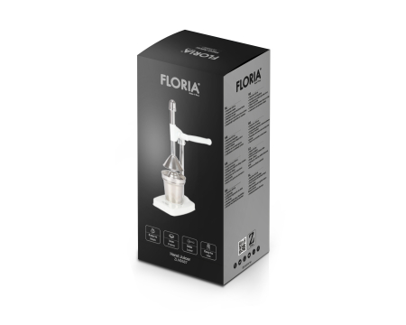 Storcator de citrice Floria ZLN9587 manual, Capacitate 400ml, Vas pentru colectare, Maner din aluminiu [1]