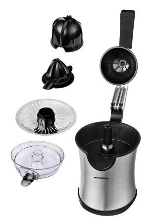 Storcator de citrice Heinner Aren HCP-160SS, 160W, 2 conuri, filtru inox, maner cu aluminiu turnat, picioruse antialunecare, inox [2]