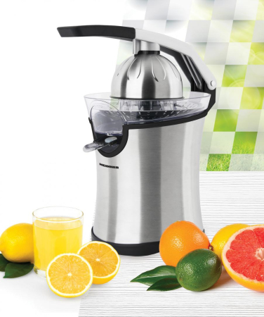 Storcator de citrice Heinner Aren HCP-160SS, 160W, 2 conuri, filtru inox, maner cu aluminiu turnat, picioruse antialunecare, inox [4]