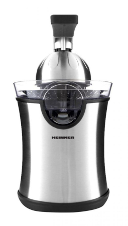 Storcator de citrice Heinner Aren HCP-160SS, 160W, 2 conuri, filtru inox, maner cu aluminiu turnat, picioruse antialunecare, inox [1]