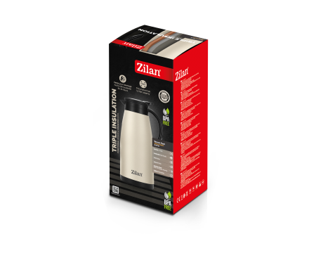 Termos Zilan ZLN0783 crem din inox, capacitate 1.5L, metine rece pana la 24 ore si cald pana la 18 ore [1]