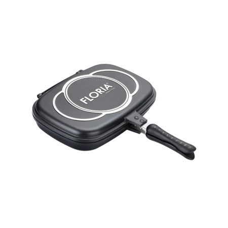 Tigai - Tigaie dubla Floria ZLN7019 Negru, parti detasabile, usor de curatat