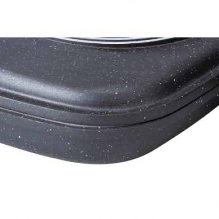 Tigaie dubla ZILAN ZLN9522,culoare negru Diametru 30 cm, garnitura silicon rezerva,  [8]