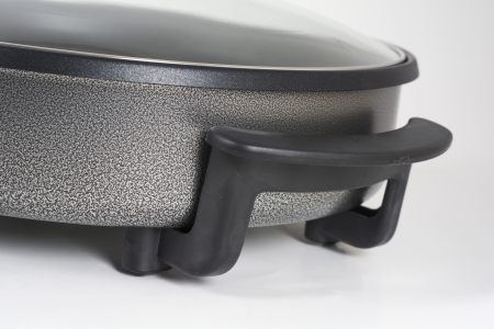 Tigaie electrica rotunda ZİLAN ZLN7870, pizza grill, diametru 38 cm, 1500 W, capac sticla, material non stick [6]