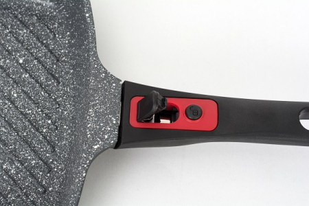 Tigaie grill 3in1 Zilan ZLN3352, 28 cm, Material aluminiu, Interior granit, Maner soft touch detasabil, Compatibil inductie [1]