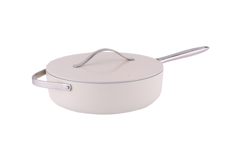 Tigai - Tigaie inalta cu capac Zilan ZLN0880 din 5 straturi de material, maner inox, 28 cm