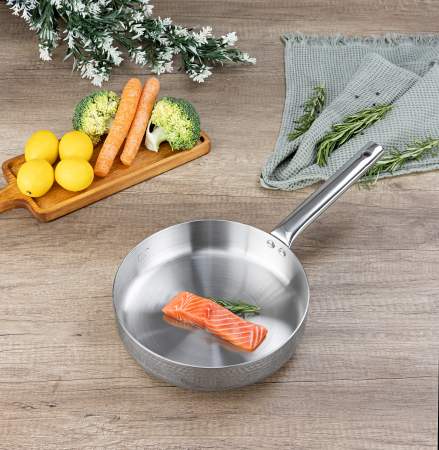 Tigaie inalta Zilan ZLN1337 din otel inoxidabil, 1.5L, Diametru 24 cm, Maner nituit, Maner din inox [2]