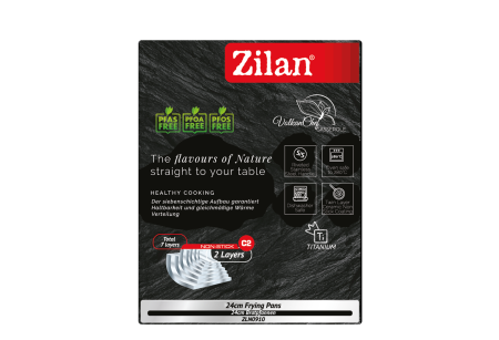Tigaie Zilan ZLN0910, Diametru 24 cm, 7 straturi de material, Compatibil cuptor pana la 280°C, Compatibil masina de spalat vase [2]