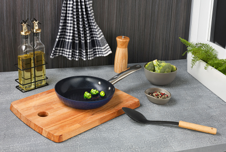 Tigaie Zilan ZLN9624 diamond, cu baza de inductie, ceramica si inox, usor de spalat, 20 cm,0.95L [3]