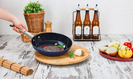 Tigaie Zilan ZLN9631 diamond, cu baza de inductie, ceramica si inox, usor de spalat, 24 cm,1.5L [3]