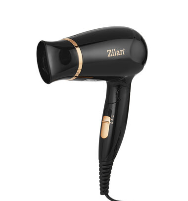 Uscator de par Floria ZLN2953 Negru cu maner pliabil pentru voiaj , 1200 W, 2 viteze si temperatura, Concentrator [2]