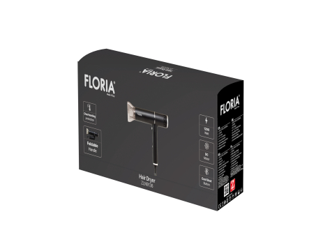 Uscator de par Floria ZLN9136, 3 trepte viteza, Putere 1200W, functie suflare aer rece [2]