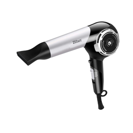 Uscatoare de par - Uscator de par ZILAN ZLN2946 Gri/Negru 1800W, 3 setari de temperatura, motor DC
