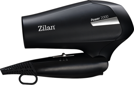 Uscator de par Zilan ZLN9396, 2000W, 2 trepte de viteza, 2 trepte de temperatura, cu aer cald si rece, Negru [1]