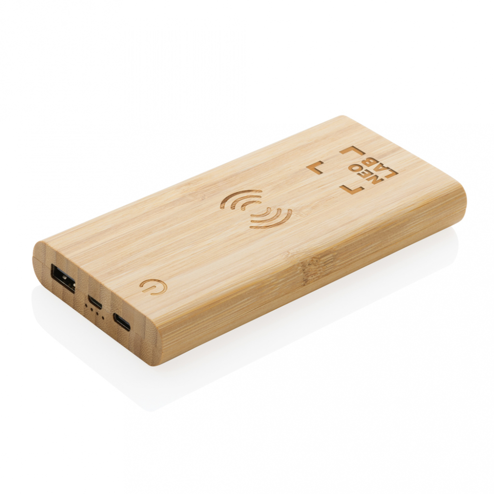 Bamboo 8.000 mAh 5W wireless powerbank [8]