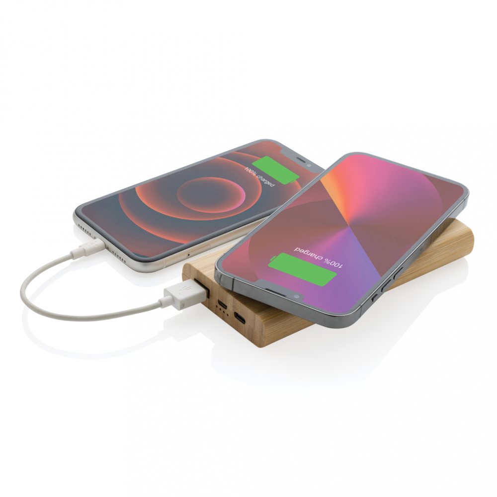 Bamboo 8.000 mAh 5W wireless powerbank [4]