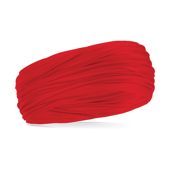 Bandana multifunctionala, Original, unisex, rosu, 53/62 cm [2]