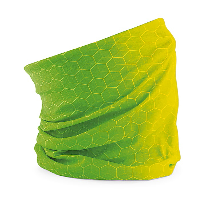 Bandana multifunctionala, Geometric, verde, 52/62 cm [1]
