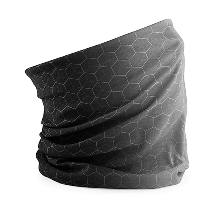 Bandana multifunctionala, Geometric, negru, 52/62 cm [1]