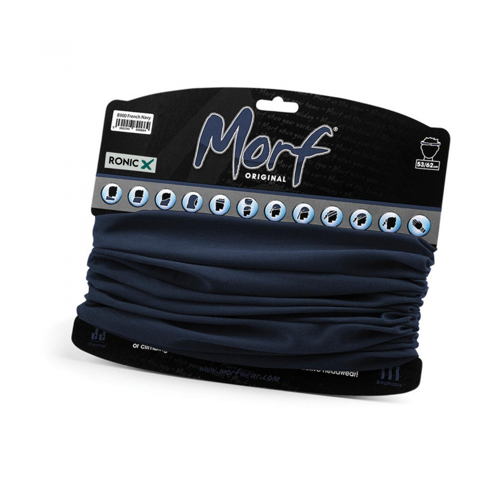 Bandana multifunctionala, Original, unisex, bleumarin, 53/62 cm [4]
