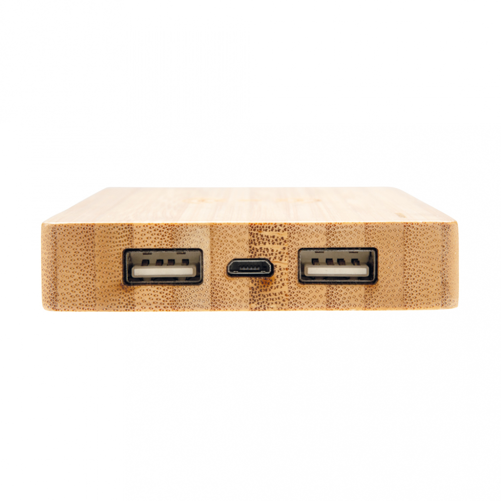 Baterie eco din bambus 4.000 mAh cu încărcare wireless 5W [5]