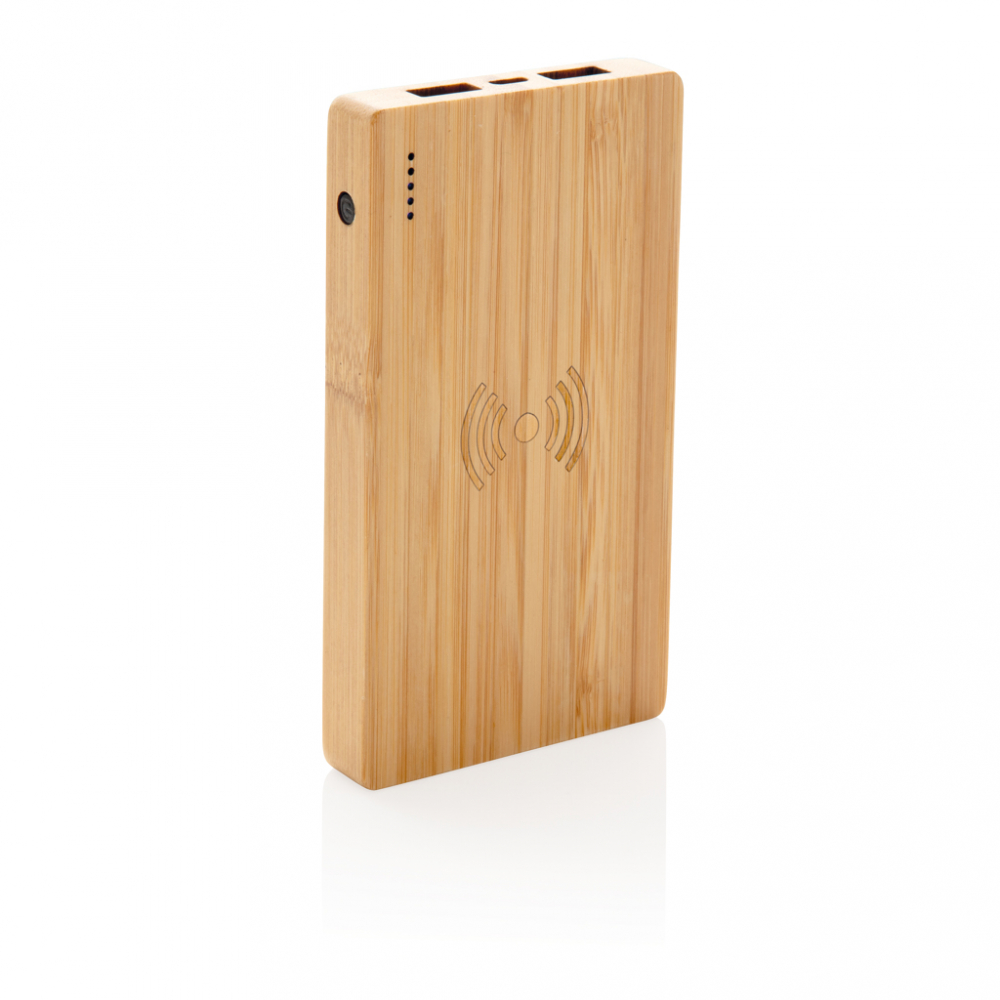 Baterie eco din bambus 4.000 mAh cu încărcare wireless 5W [7]