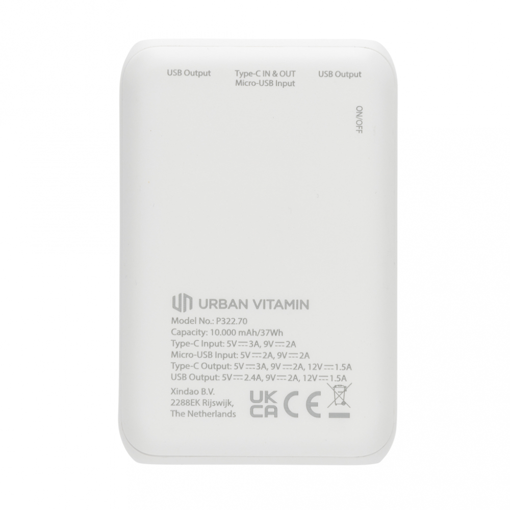 Baterie externă 10.000 mAh cu încărcare rapidă 18W PD [8]
