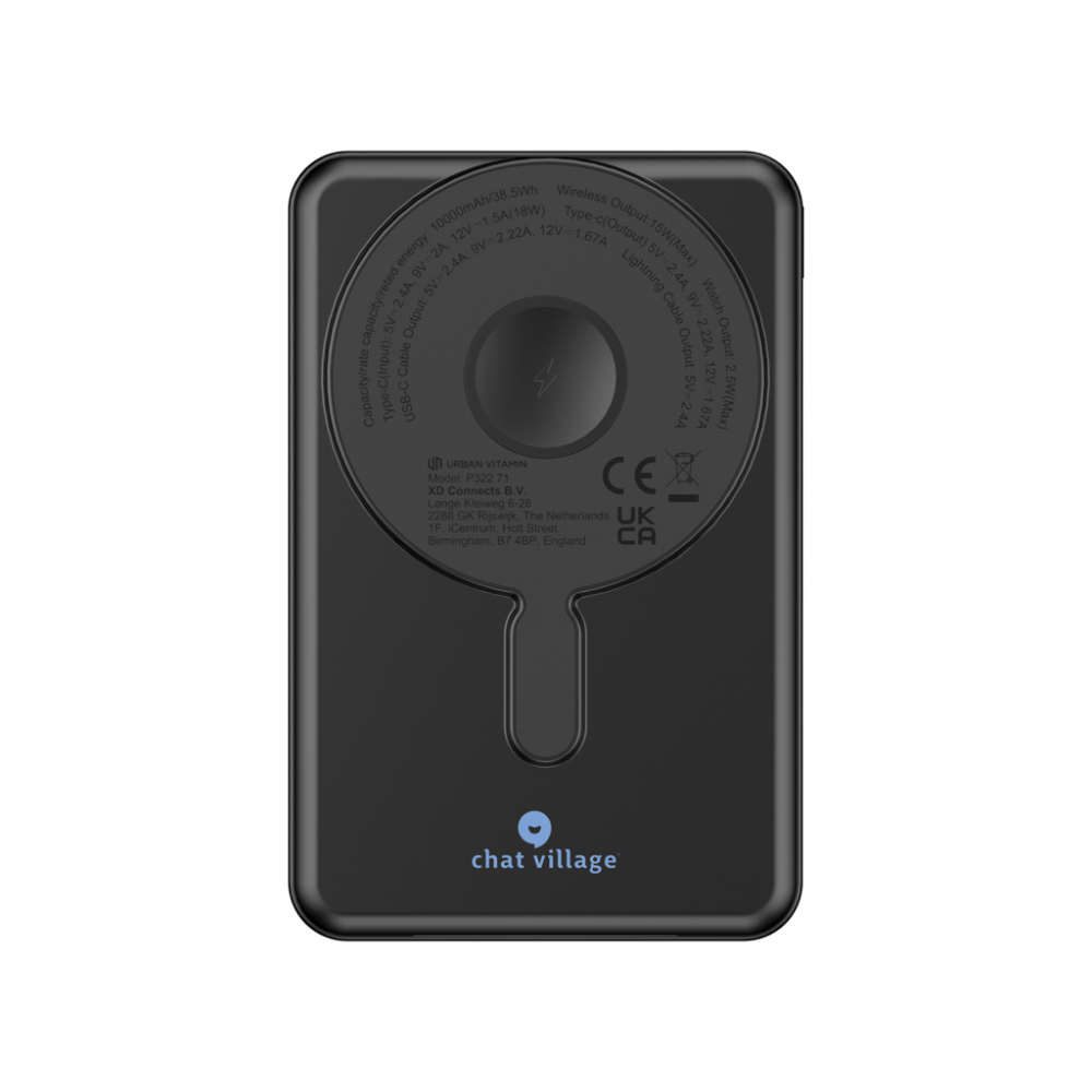 Baterie externă 10.000 mAh cu încărcare rapidă 20W PD și încărcare wireless magnetică [19]