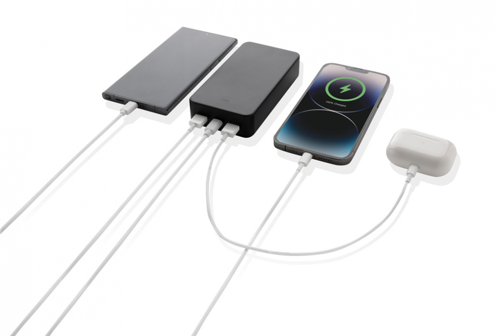 Baterie externă 20.000 mAh, cu 3 porturi de încărcare (USB-C & 2x USB-A) [6]