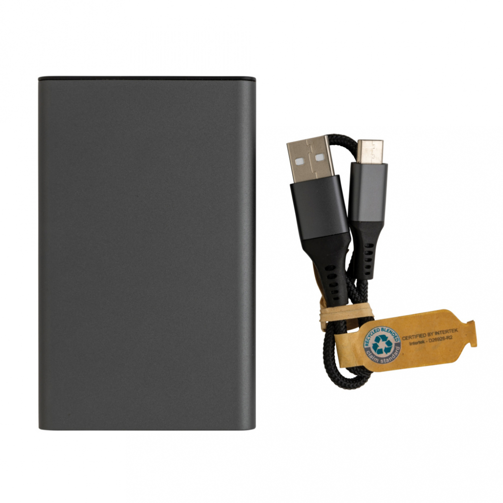 Baterie externă 5.000 mAh – din aluminiu și ABS reciclat certificat RCS [5]