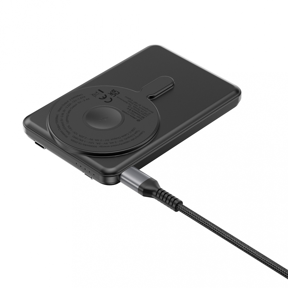 Baterie externă 5.000 mAh, încărcare rapidă 20W PD și încărcare wireless magnetică 15W [15]