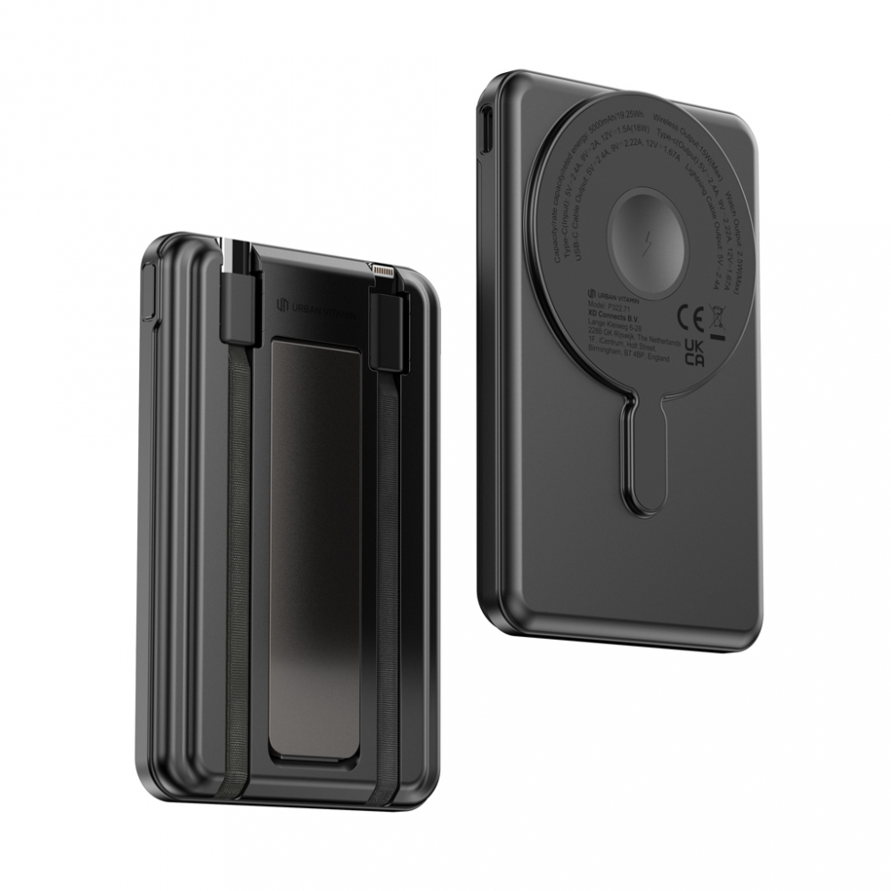 Baterie externă 5.000 mAh, încărcare rapidă 20W PD și încărcare wireless magnetică 15W [19]
