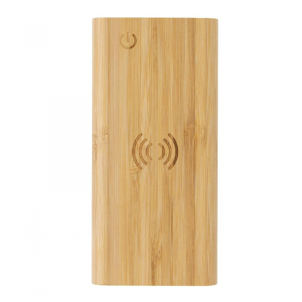 Baterie externa BambuWire, 8.000 mAh 5W wireless, bambus [1]