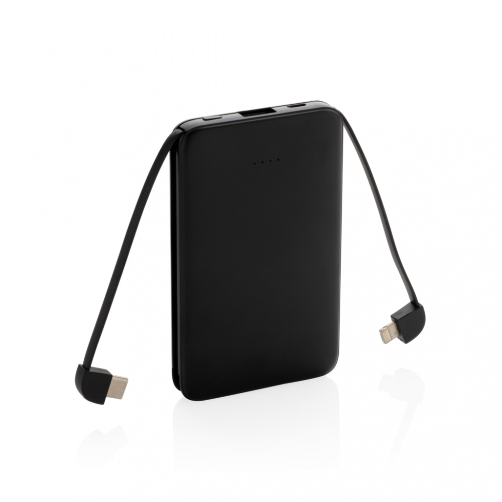 Baterie externă compactă 5.000 mAh cu cabluri 3-în-1 integrate [2]