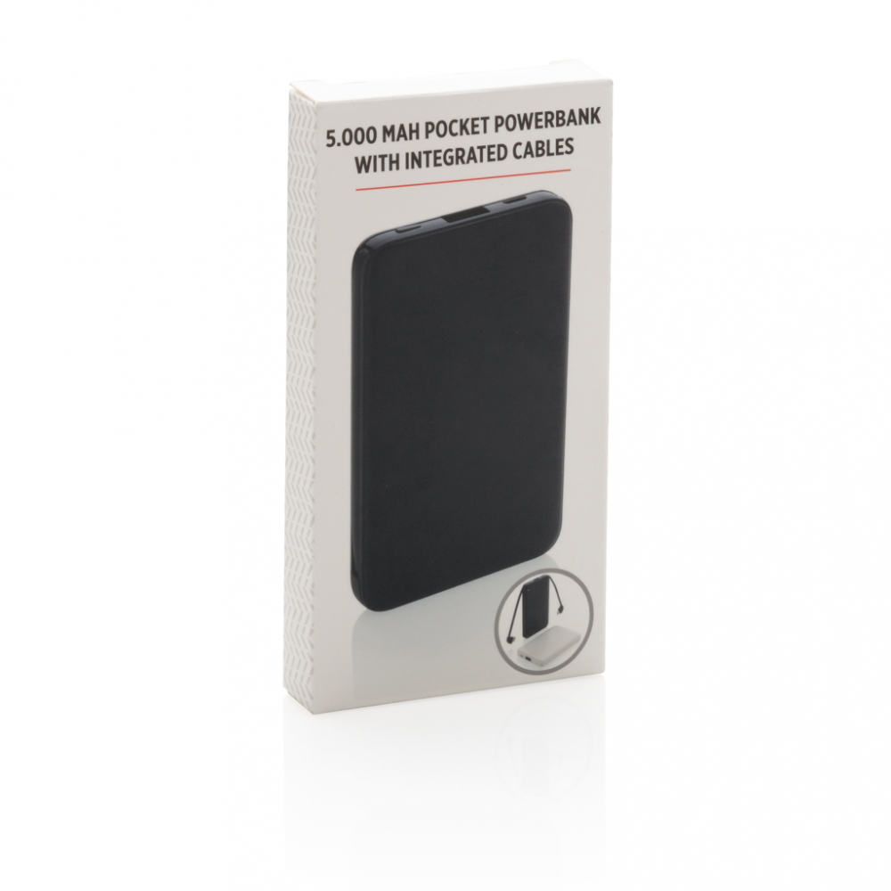 Baterie externă compactă 5.000 mAh cu cabluri 3-în-1 integrate [11]