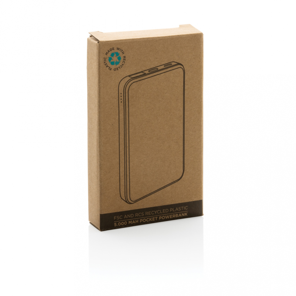 Baterie externă compactă 5.000 mAh din ABS reciclat cu finisaj soft touch [12]