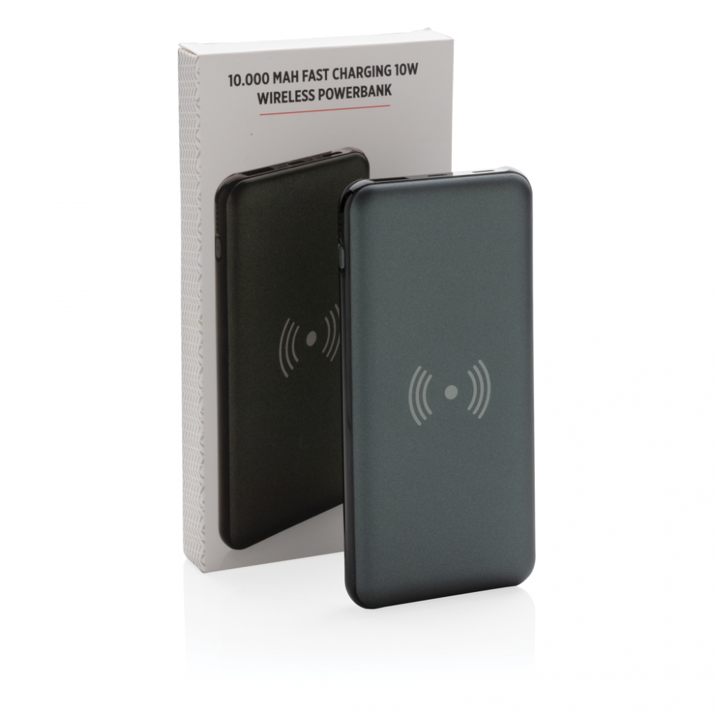 Baterie externă durabilă 10.000 mAh cu încărcare wireless rapidă 10W [12]
