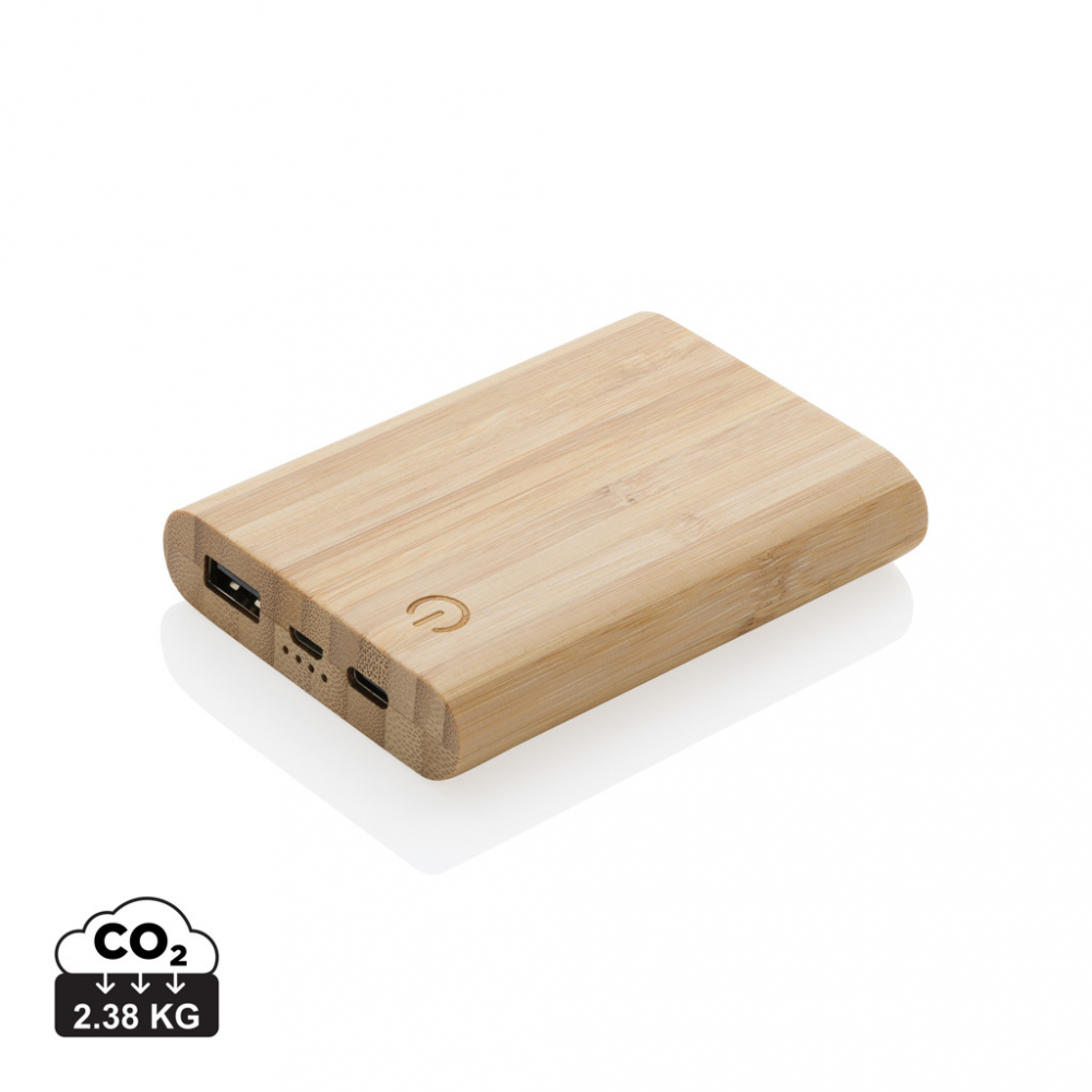 Baterie externă eco 5.000 mAh cu carcasă din bambus [1]