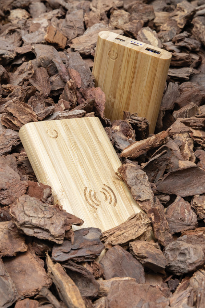 Baterie externă eco 5.000 mAh cu carcasă din bambus [9]