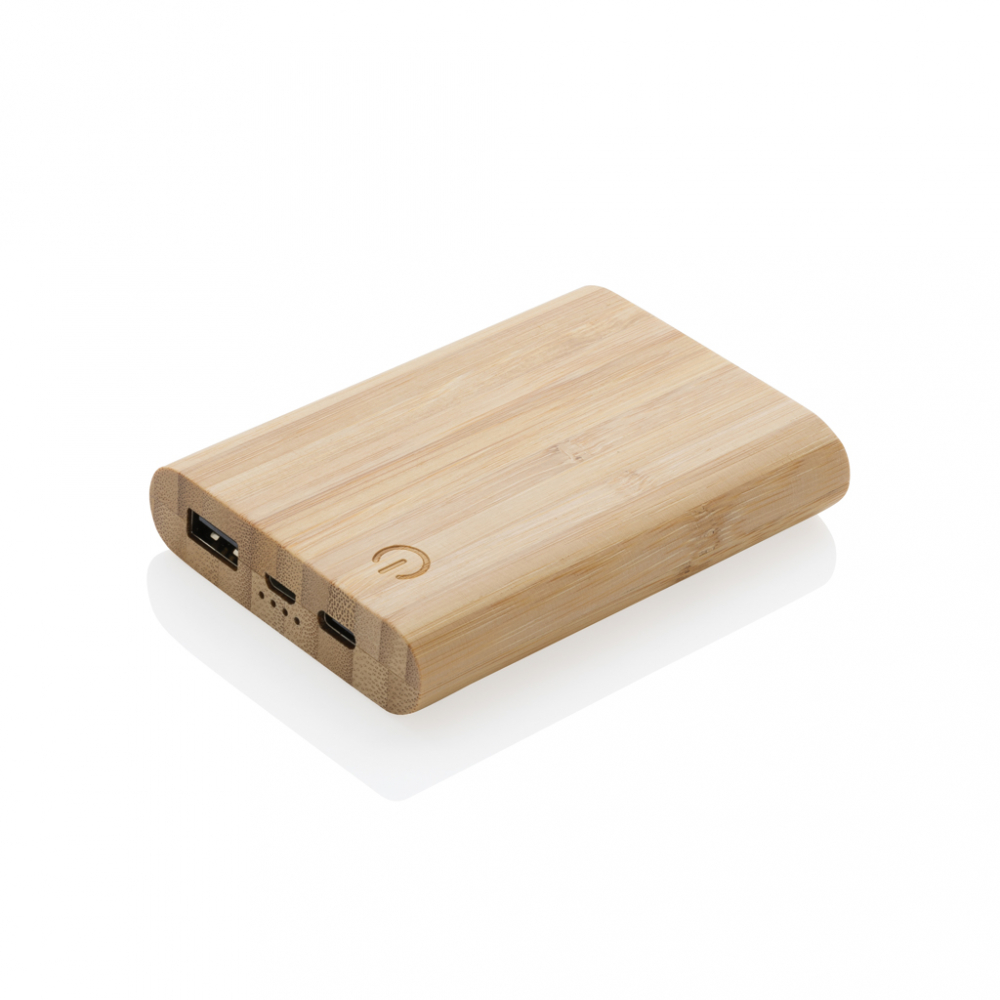Baterie externă eco 5.000 mAh cu carcasă din bambus [2]