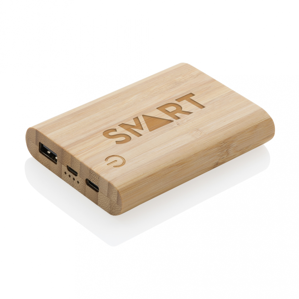 Baterie externă eco 5.000 mAh cu carcasă din bambus [7]