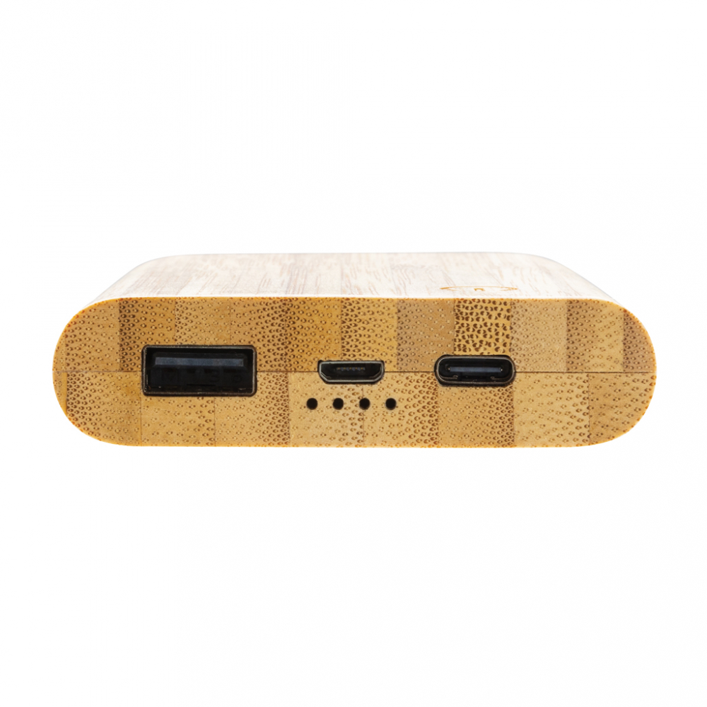 Baterie externă eco 5.000 mAh cu carcasă din bambus [6]