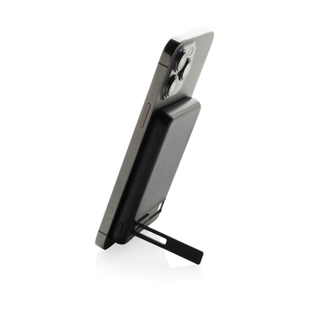 Baterie externă magnetică 5.000 mAh cu încărcare wireless 5W, stand telefon [8]