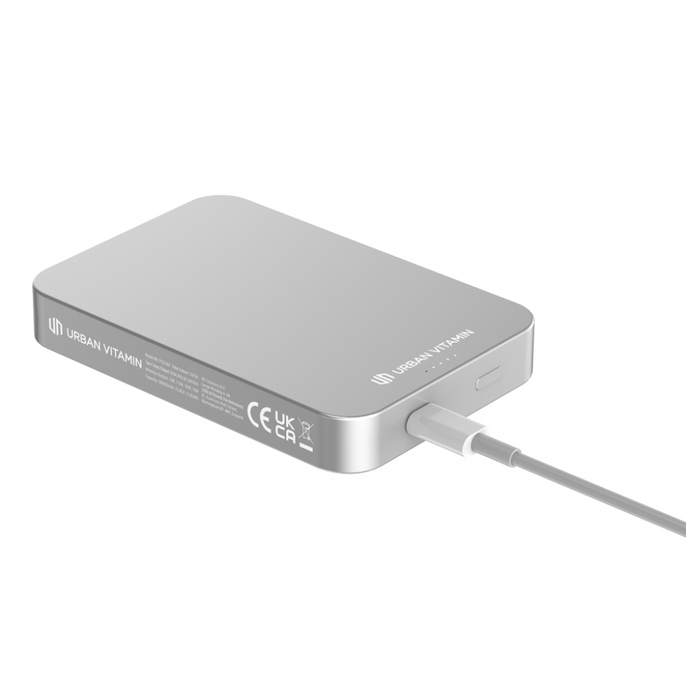 Baterie externă magnetică Compton 10.000 mAh – încărcare wireless 15W + încărcare rapidă 20W PD [10]