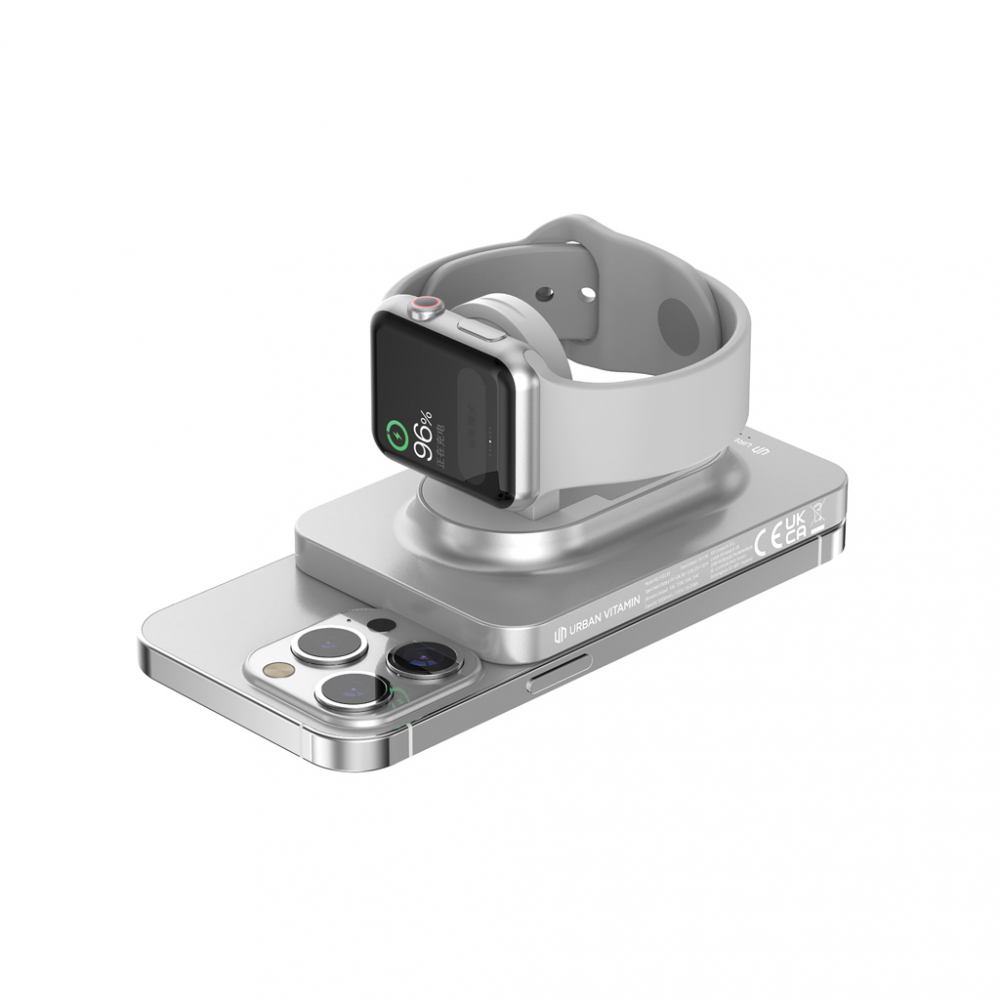 Baterie externă magnetică Malibu 5.000 mAh – încărcare wireless 15W + încărcare rapidă 20W + încărcător Apple Watch [3]