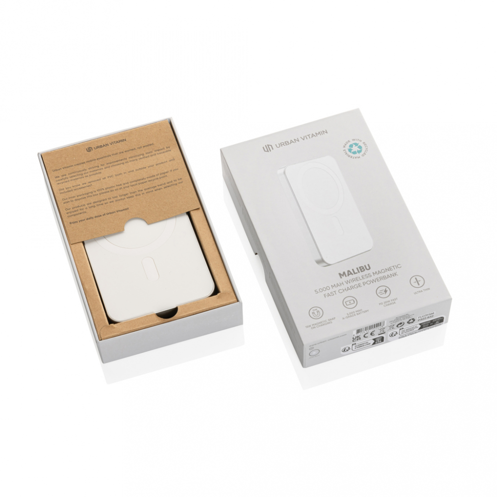 Baterie externă magnetică Malibu 5.000 mAh – încărcare wireless 15W + încărcare rapidă 20W + încărcător Apple Watch [24]