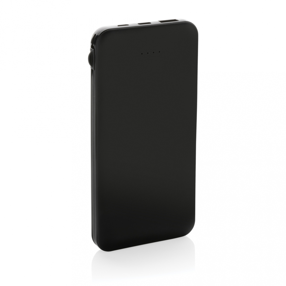 Baterie externă plată 10.000 mAh cu cabluri integrate [5]