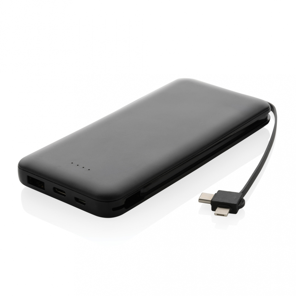 Baterie externă plată 10.000 mAh cu cabluri integrate [3]