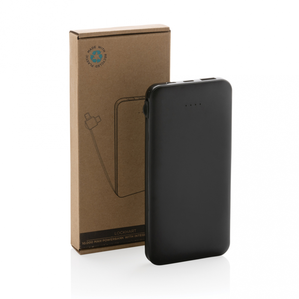 Baterie externă plată 10.000 mAh cu cabluri integrate [12]