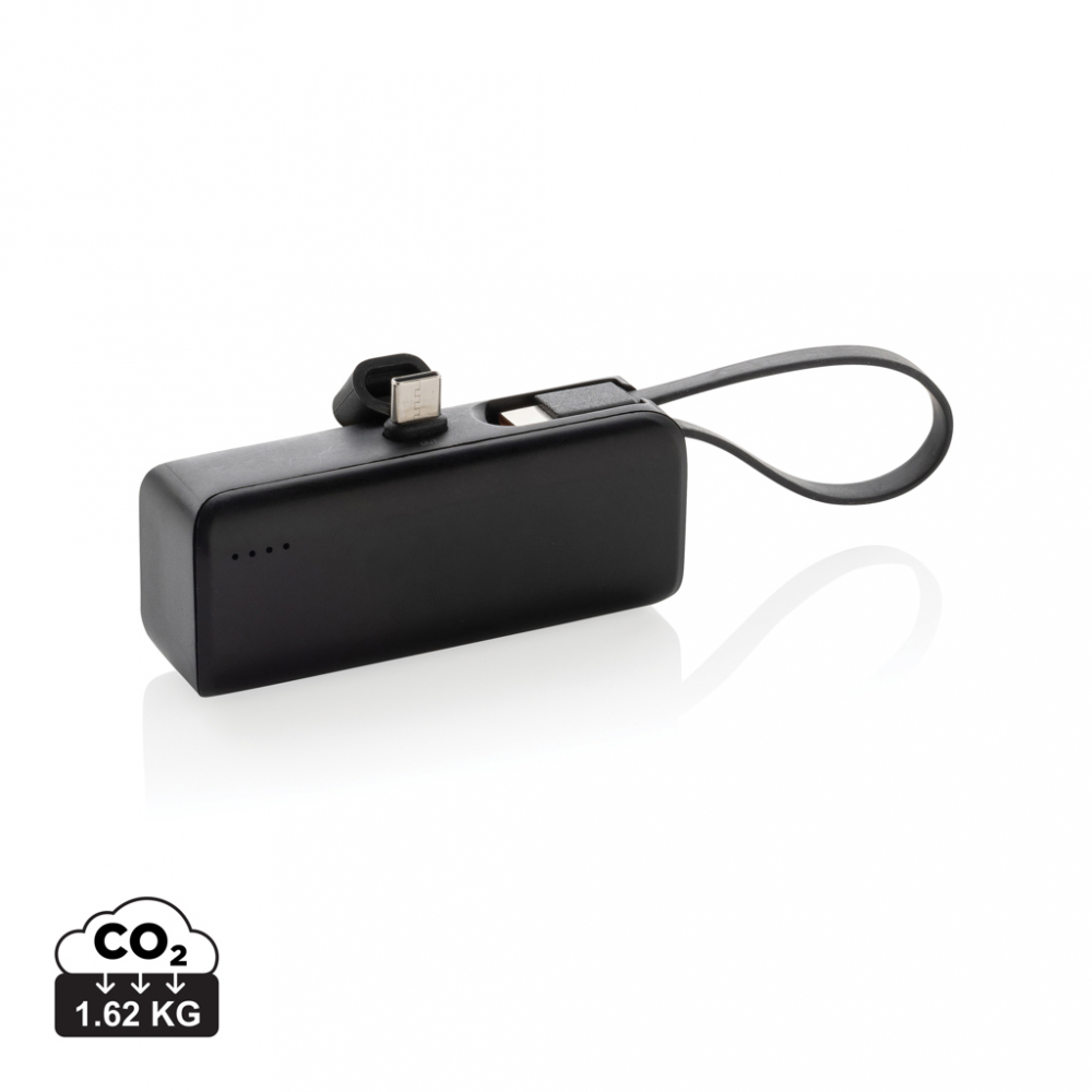 Baterie externă portabilă 3.000 mAh cu conector USB-C integrat [1]